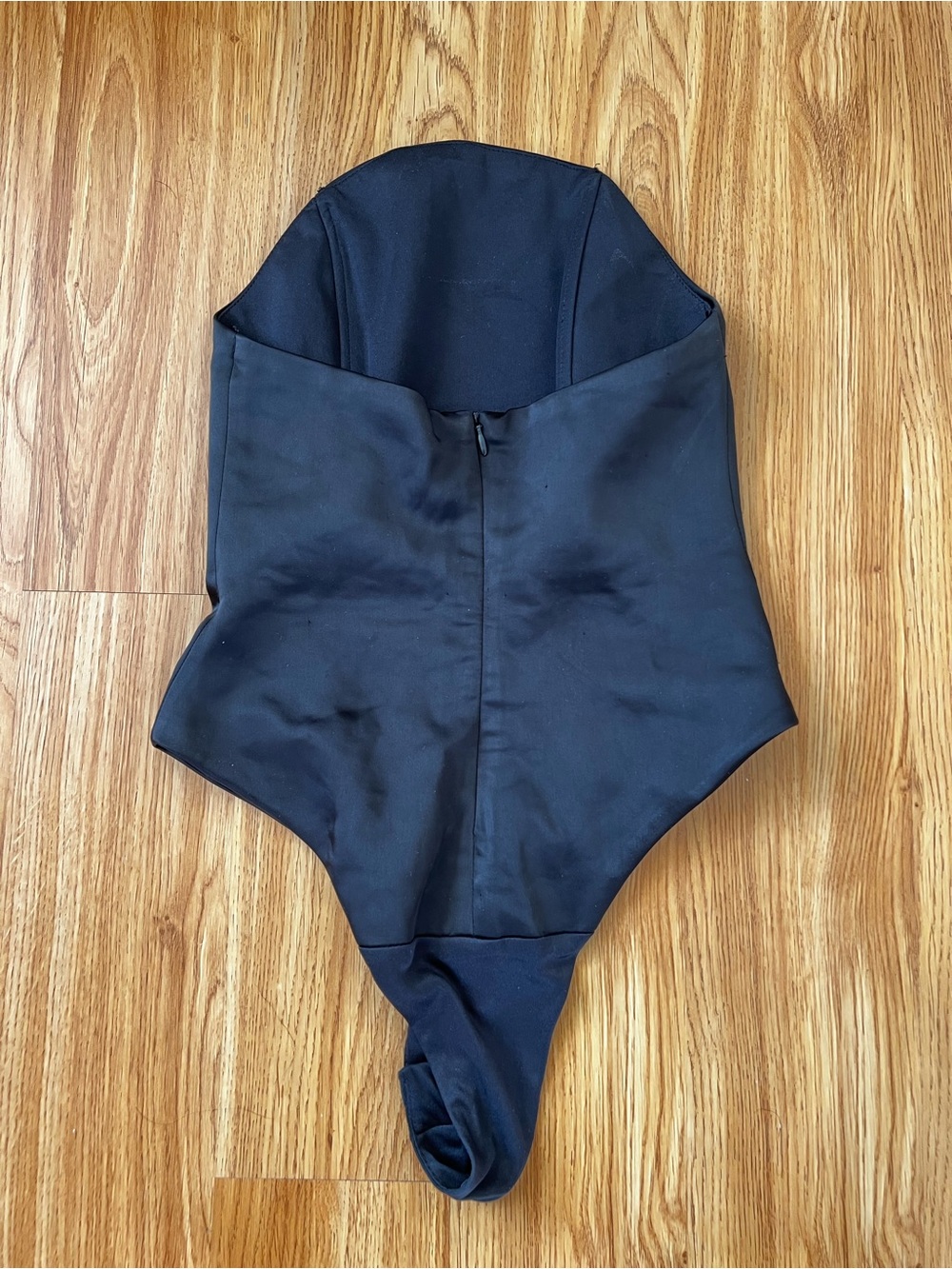 ZARA Black Satin Corset Strapless Bodysuit Size XS - Picture 2 of 4